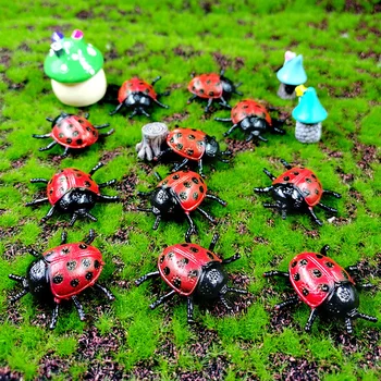 12pcs Diy Simulare mini Gărgăriță, Insectă figurine model Animal home decor de basm în miniatură decoratiuni de gradina, accesorii moderne
