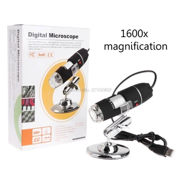 1600X 2MP cu Zoom, Microscop cu 8 LED-uri USB, Digitale, Portabile Lupa Camera Endoscop Whosale&Dropship