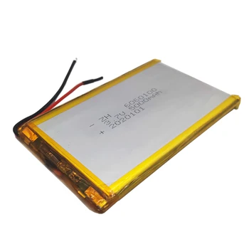 2 buc 6060100 Baterie Litiu-Polimer 3.7 V 5000mAh LI-PO baterie Reîncărcabilă Li-polimer Baterii Pentru Power bank E-book Tablet