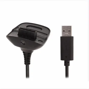 2 buc/lot de 1,5 M Nou Generic USB Cablu de Încărcare pentru Xbox 360 Wireless Controller, fara Inelul Negru