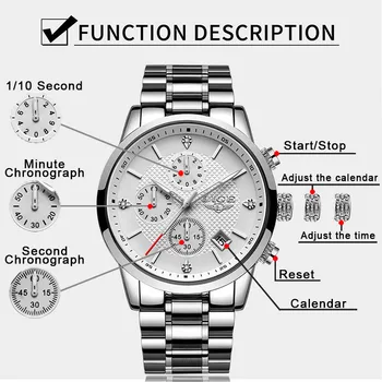 2020 LIGE Bărbați Ceasuri de Lux de Top de Brand Sport Cuarț Ceas Barbati Cronograf rezistent la apa Încheietura Ceas Bărbat din Oțel Inoxidabil Data Ceas