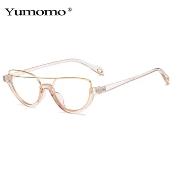 2020 Moda Ochi de Pisică ochelari de Soare Femei Bărbați Vintage Unic Semi-Metal Ochelari de Clar Gradient Doamnelor Ochelari de Soare Nuante UV400