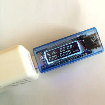 3 în 1 USB Charger Doctor Putere Mobil Detector de Tensiune de Testare Baterie de Curent Contor de Baterie Tester Albastru Instrumente de Măsurare