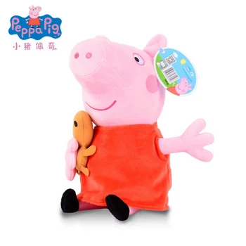 4buc/set Reale Peppa Pig 19/30cm Porc Roz de Pluș Jucarii Peppa George Moi Umplute Animale, Desene animate, Păpuși pentru Copii Petrecere de Familie