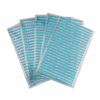 5sheets/sac 4mm Jucarii Auto-adeziv Pietre albastre Mobile Diy de cristal Personalizate cu Autocolant Diamant Scrapbooking Autocolante