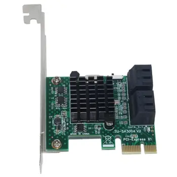 ALLOYSEED Adaptor Card SSU SA3004 4 Port 6G PCI-E pentru SATA3.0 Expansiune Miner Adaptor Card SSD IPFS Miniere Controller Card