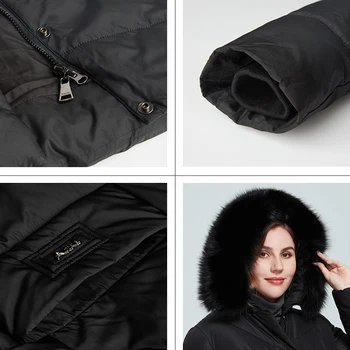 Astrid 2020 Noi de Iarna pentru Femei palton femei timp cald hanorac Jacheta cu blana de vulpe cu gluga Bio-Jos haine de sex feminin Design Nou 9172
