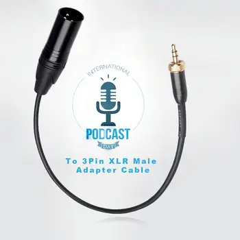 Audio de 3.5 mm de sex Masculin Mufă cu Filet interior la 3Pin XLR de sex Masculin Cablu Adaptor pentru Sony D12/D21 pentru Microfoane Wireless Sennheiser