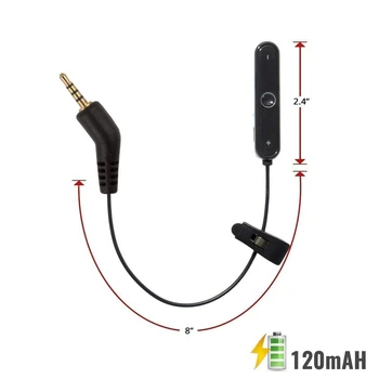 Bluetooth 5.0 Handsfree Receptor de Muzică A2DP Stereo Wireless Adaptor Audio pentru Bose QC3 Liniștită, Confort 3 Cu Microfon, Control de la Distanță