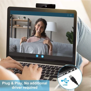 Camera web HD de Streaming Webcam 1080P Calculator PC, Laptop Auto Focus Apel Video cu Microfon incorporat Camera Web Juca Web Cam pentru Joc de Munca