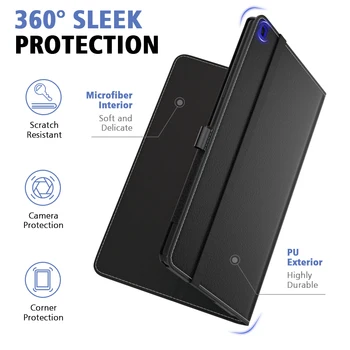 Caz Pentru Samsung Galaxy Tab a 8.0 T290/T295 2019 Fara S Pen,Ultra Usoare Slim-Shell Stand Folio Caz Acoperire pentru Tab a 8.0