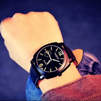 Ceas de moda pentru Bărbați 2020 YAZOLE Brand de Top Militare Luminos Ceas de mana Barbati din Piele Watchband de sex Masculin Ceas Fierbinte Relogio Masculino