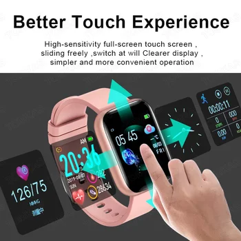 Ceas inteligent Bărbați Femei Full Touch Sport Fitness Tracker Tensiunii Arteriale Monitor de Ritm Cardiac Ceas Inteligent Smartwatch pentru Android IOS