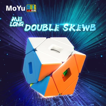 Cele mai noi MoYu Meilong Dublu Oblic 3x3 Viteza Puzzle Cub Magic Twist Profesionale Jucării Educative pentru Copii Baieti Cadouri