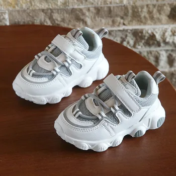 Copii, Casual, Pantofi Albi 2020 Primăvară Copii Plasă Pantofi Casual Fete Pentru Copii Marca Formatori De Baieti Moda Sport Adidasi
