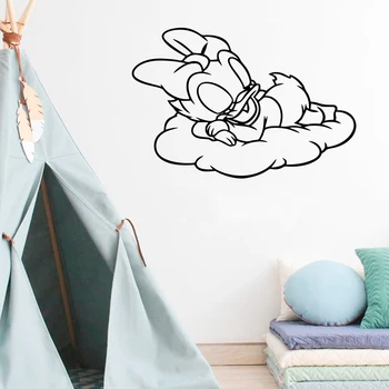 Disney Daisy Duck Perete De Vinil Autocolante Pentru Decor Acasă Fată Dormitor De Interior Murale Arta Pepinieră Copil Camera Pentru Copii Decor Tapet