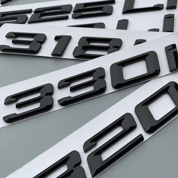 DIY Litera M Li Număr 0-8 Emblema de BMW M435i M520i M520Li M523Li M525Li M528Li M535i M535Li M640i Portbagaj Logo-ul Autocolant