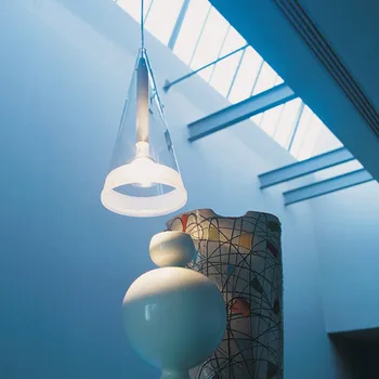 Flos Fucsia Con pandantiv de Sticlă lumina art deco lampa Multipunct Conic Picătură de Lumină cameră scara pandantiv lumina suspensie lampa