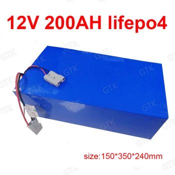 GTK Lifepo4 12.8 V 12V 200AH litiu baterie lifepo4 BMS 4S 12.8 v pentru invertor barca de Pescuit a energiei solare