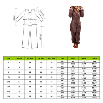 Iarna Cald Pijamale Femei, Pijamale Pufoase De Lână Salopete, Pijamale General Plus Dimensiune Capota Seturi De Pijamale Pentru Femei Adulte