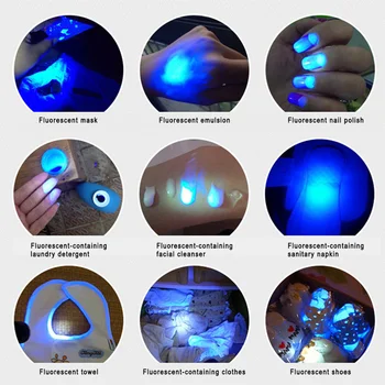 Lanterna UV 365nm Detectarea LED Lumina Violet pentru Agent Fluorescent Bani Cosmetice YS-CUMPARA
