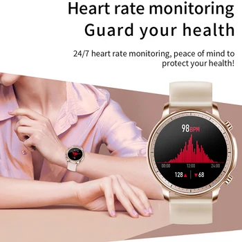 LIGE IP67 1.3 inch detectarea ritmului Cardiac Ceas Inteligent Oameni Complet Tactil de Fitness Tracker Tensiunii Arteriale Ceas Inteligent Smartwatch Femei