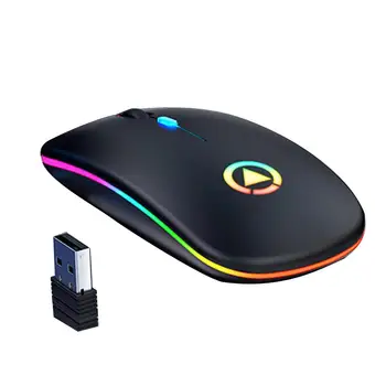 Lumina de fundal pentru Laptop Mouse USB Reîncărcabilă, fără Fir Tăcut LED-uri Colorate Șoareci Optice Ergonomic Gaming Mouse de Calculator