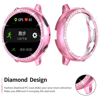 Mai multe Femei de Culoare Diamant PC Caz pentru Samsung Galaxy Watch 3 Acopere 41mm 45mm Active 2 40mm 44mm Bara Coajă de Protecție