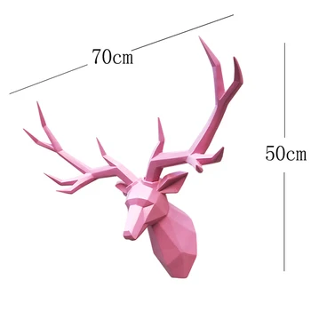 [MGT] Super-Mare de Accesorii pentru Decor Cerb 3D Statuia Animale Figurine Decor de Perete Sculptura Ornament Decoratiuni de Nunta