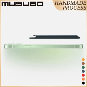 Musubo Original Pentru iPhone 12 Pro Max MagSafe Slot pentru Card de 12 Pro Card Geanta Piele naturala 12 MINI Magsafing Cartelei Magnetice