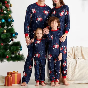 Noua Familie De Potrivire De Crăciun Seturi De Pijamale De Craciun Adult Tata Mama Fiica Lui Moș Crăciun De Imprimare Pijamale Pijamale Îmbrăcăminte Costum