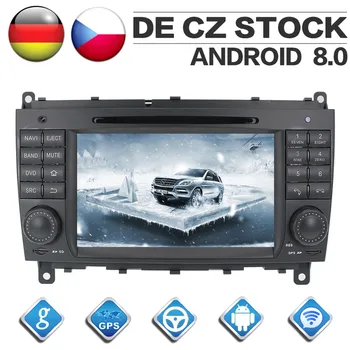 Octa Core CD-uri DVD-Player 2 Din Stereo Android 8.0 Radio Auto pentru Benz C - W203 CLK W209 de Navigare GPS Autostareo Unitatii
