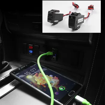 Original, loc de Parcare masina de temperatură și de tensiunea de detectare telefon mobil dual USB încărcător accesorii Pentru Nissan Patrol y62