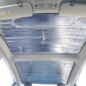 Parasolar pentru Tesla Model 3 Fata-Spate, Geam Parbriz Luminator folie de Aluminiu EVA Umbra Soare Anti UV Protejate Model 3
