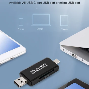 Pentru Micro SD TF Tip C USB OTG Cardreader SD Card Reader USB 3.0 OTG Micro USB de Tip C, Cititor de Carduri Lector de Memorie SD Card Reader