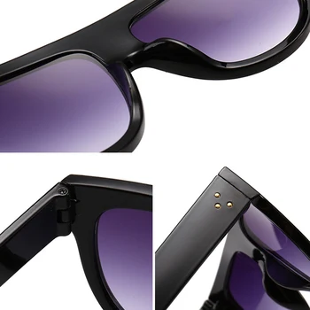 Psacss Epocă Supradimensionat ochelari de Soare Femei Leopard de Moda Ochelari de Soare pentru Femei Brand Designer UV400 Gradient Oglindă gafas de sol