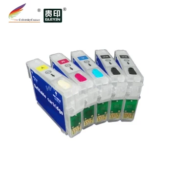 (RCE-711H-1004) reîncărcabile reumplere cartuș de cerneală pentru Epson T0711H T1002-T1004 71H 71 711H 100 B1100 B40W BX310FN BX600FW