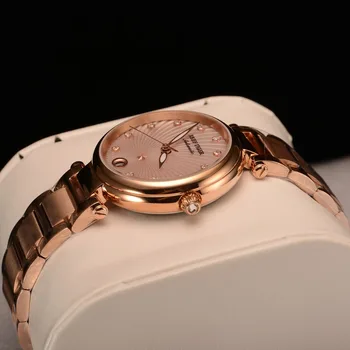 Recif de Tigru/RT 2021 Top Brand de Lux Femei Ceas Aur roz Doamnelor Brățară cu Diamante Ceasuri de Data Relogio Feminino Cadou RGA1590