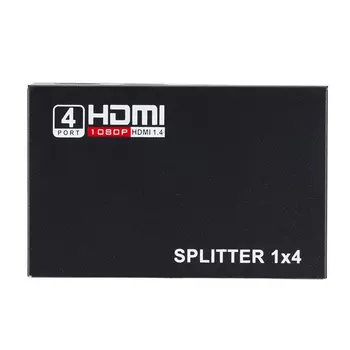 Splitter 1 Din 4 Full HD 4-Port Hub Repetor Amplificator v1.4 3d 1080p Pentru DVD HDTV Pentru PS3 Xbox
