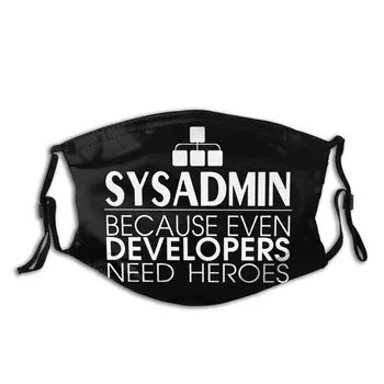 Sysadmin Dezvoltatorii Reutilizabile Gura Masca de Fata Linux Praf Capacul de Protecție Respiratorie Inabusi Masca cu Filtre