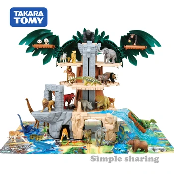 Takara Tomy Tomica Ania Animale De Pădure Templu Kit Model De Turnat Sub Presiune Amuzante Jucarii Educative Pentru Copii