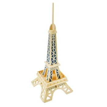 Turnul Eiffel Puzzle din Lemn 3D Jucarii pentru Copii DIY Faimosul Model de Clădire Joc de Puzzle Asamblat Lemn Jucarii Copilul de Învățământ Cadou