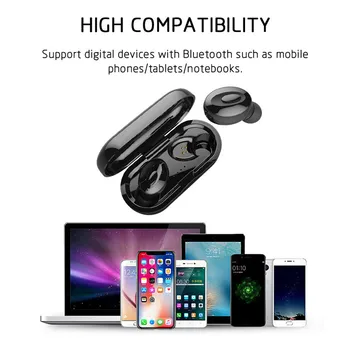 XG15 TWS bluetooth 5.0 Wireless Căști Stereo Earbus Gaming Headset cu Microfon Power Bank Sport Căști