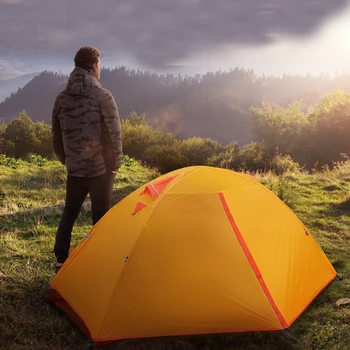 În aer liber Singur Camping Impermeabil Corturi în aer liber, Camping Munte Înalt Snowfield Ultra-light, Echipament de Camping Cort Silicon